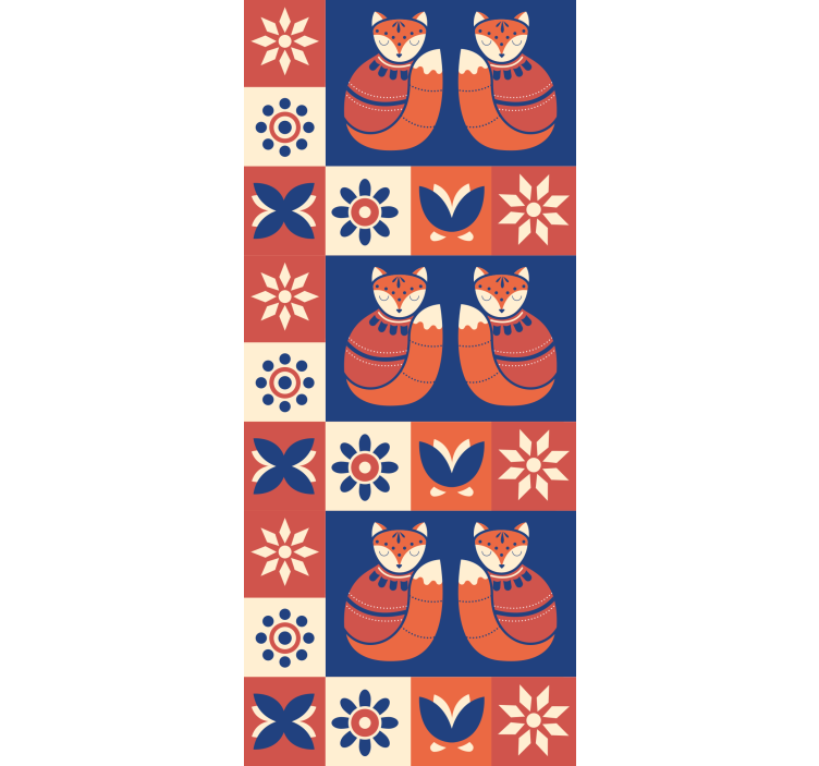 Barevné tradiční zvíře severské rolety - TenStickers