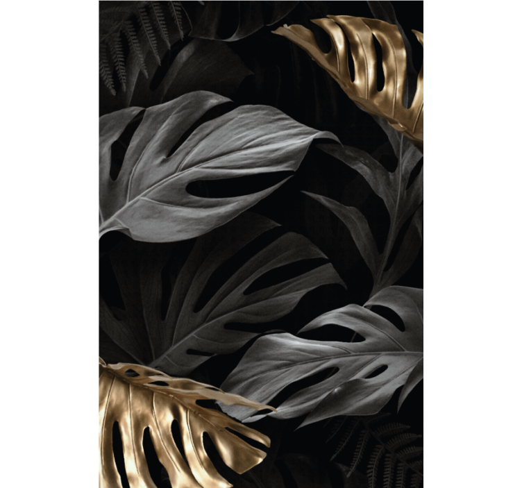 Velké tropické listy Elegantní roleta - TenStickers