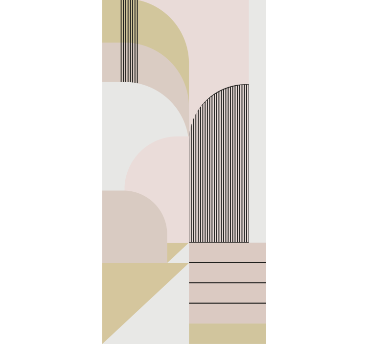 Design geometrické křivky Moderní roleta - TenStickers