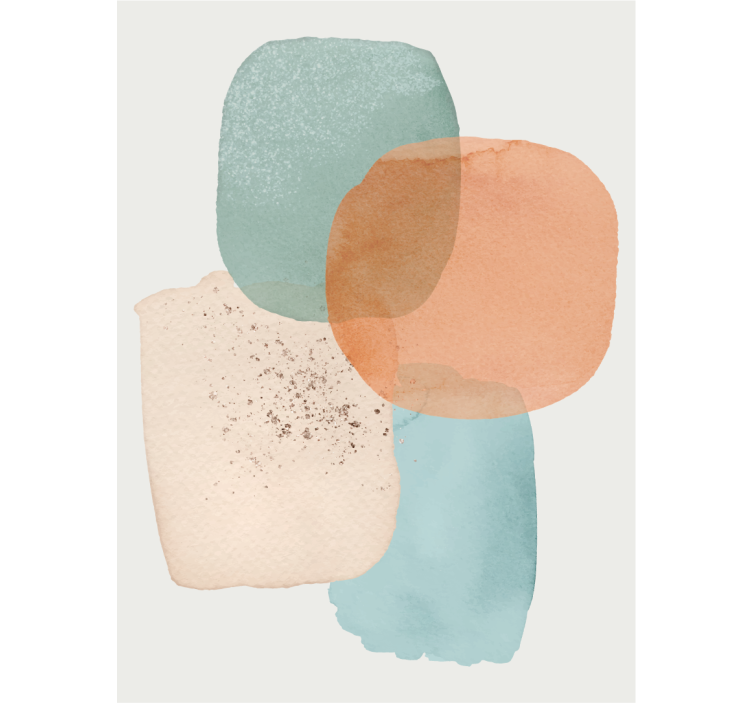 Země barvy minimalistický design kancelářská roleta - TenStickers