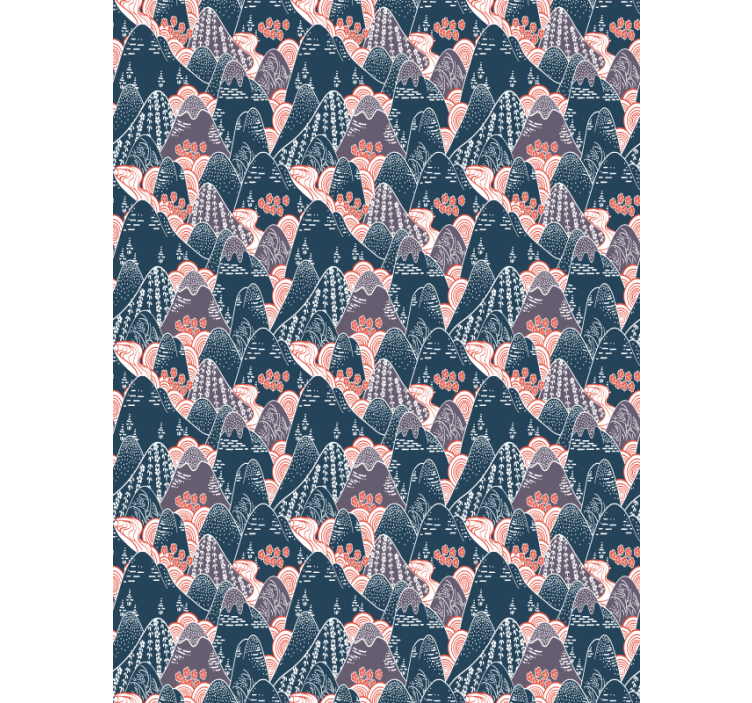 Vícebarevná japonská designová roleta do obývacího pokoje - TenStickers