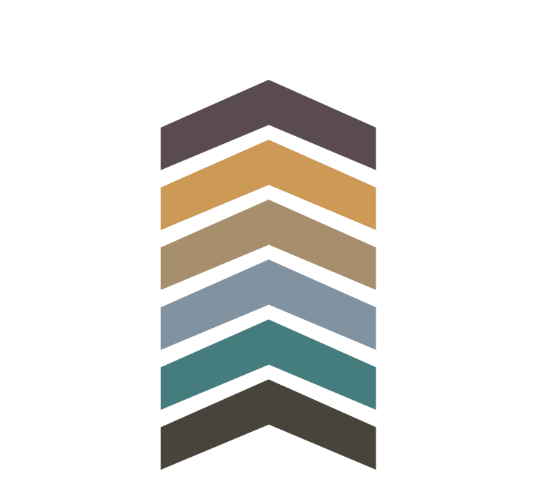 Vrstvy se vzorem chevron Moderní roleta - TenStickers