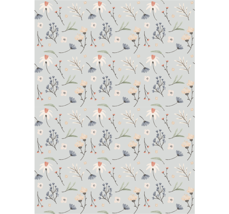 Jemné prvky Květinová roleta - TenStickers