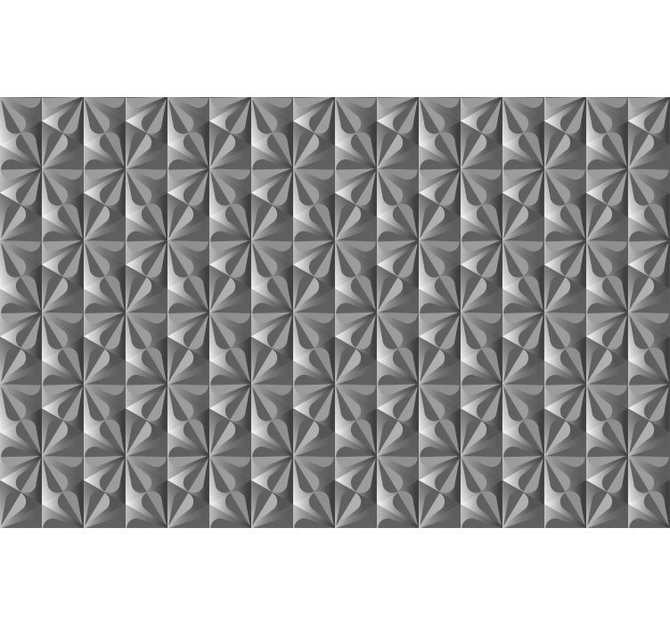 Vintage geometrický květinový vzor kuchyňská roleta - TenStickers