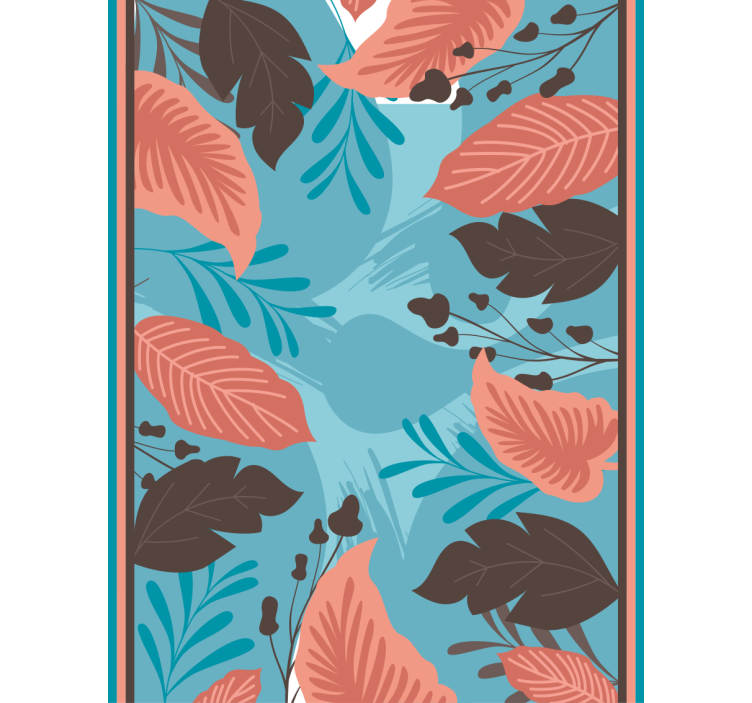 Listové květinové aranžmá Roleta Květiny a rostliny - TenStickers