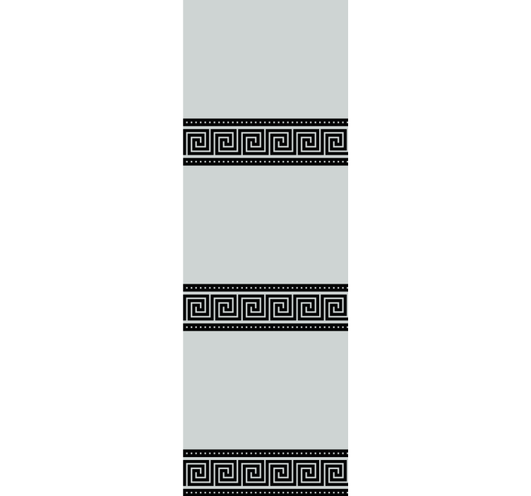 Geometrické černé vzory Elegantní roleta - TenStickers