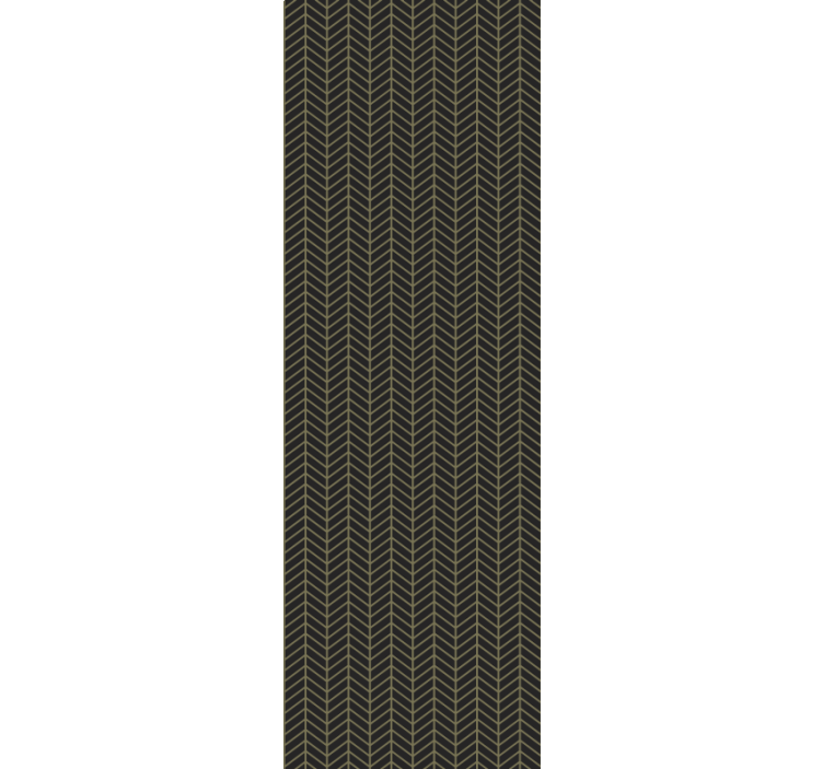 Elegantní roleta tmavě hnědá s zlatými linkami art deco - TenStickers