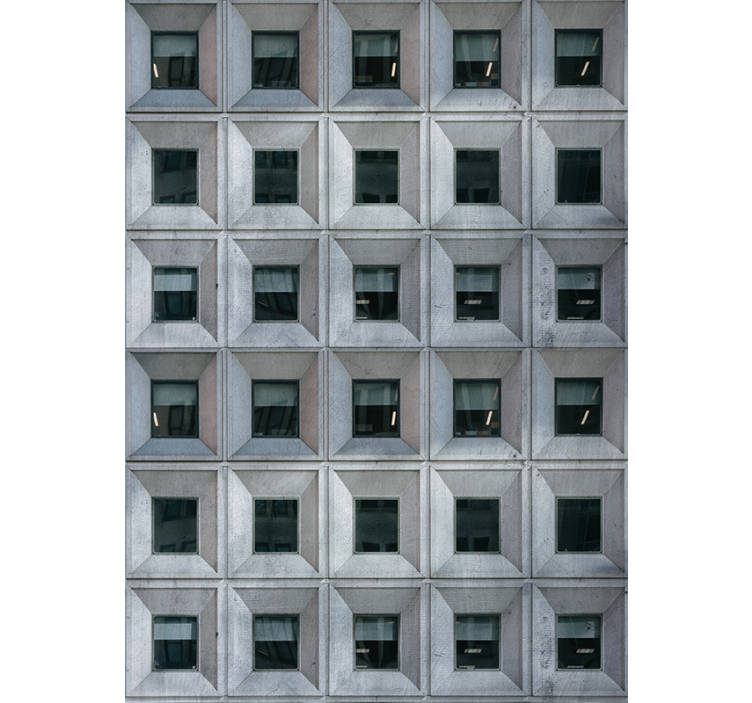 Brutalistická architektura šedároleta - TenStickers