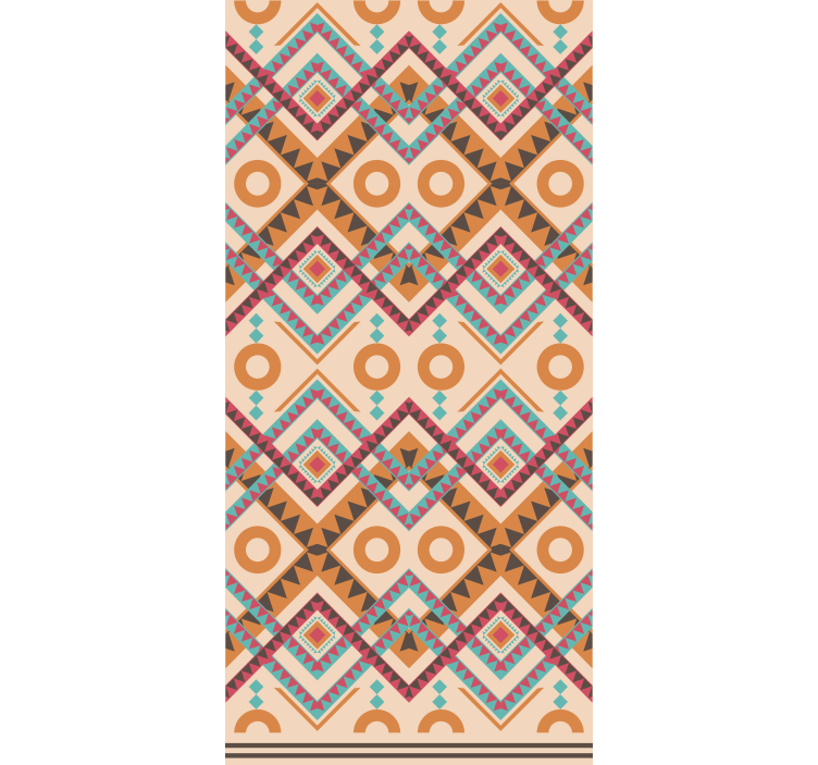 Vícebarevné diamanty vzor okenní roleta - TenStickers