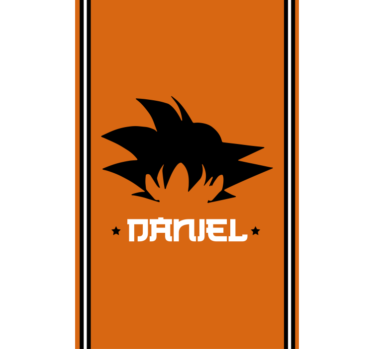 Goku personalizovatelný Roleta Super hrdina - TenStickers