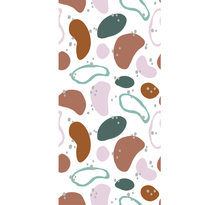 Nepravidelný abstraktní tvarový vzor roleta - TenStickers