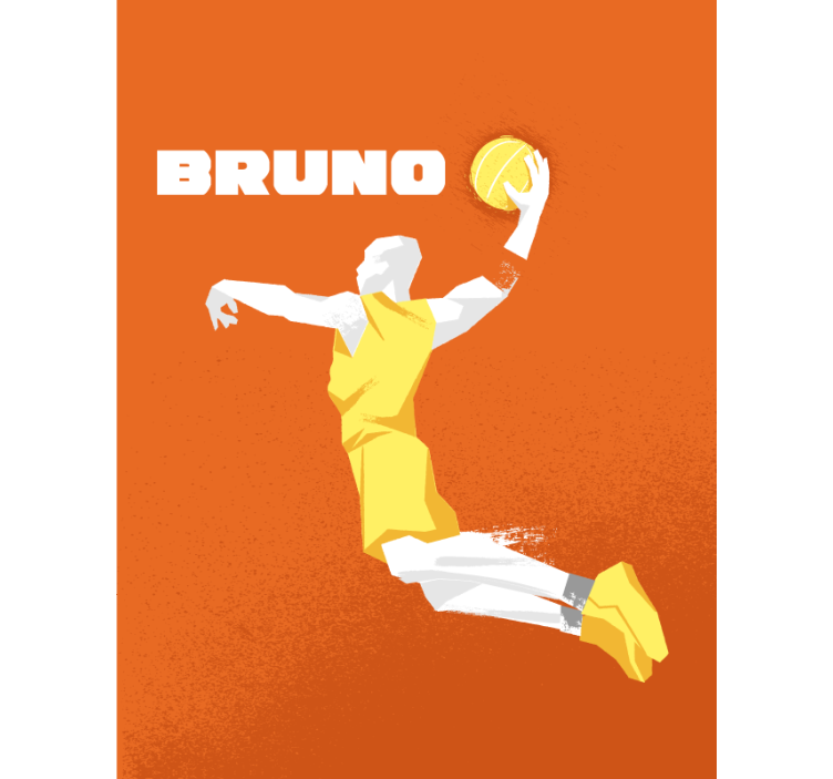 Basketbal personalizované jméno sportovníroleta - TenStickers