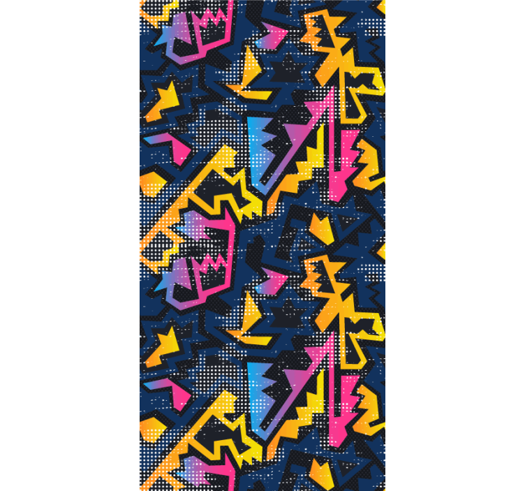 Geometrické graffiti teenagerroleta - TenStickers