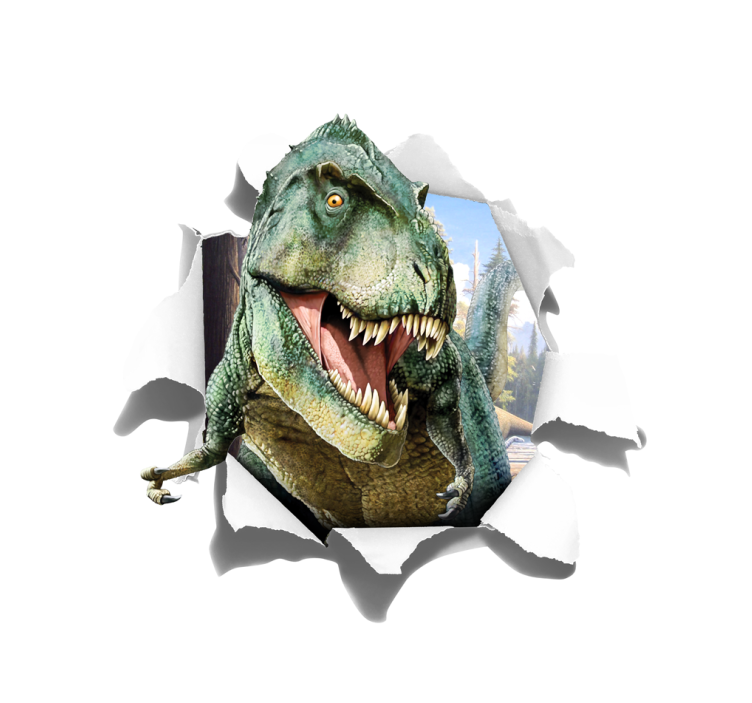 3D rozzlobený tyranosaurus rex roleta děti - TenStickers