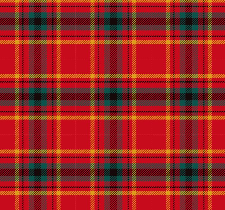 Vánoční červený tartan textura Červená roleta - TenStickers