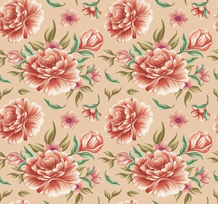 Klasická kytice květin Romantická roleta - TenStickers