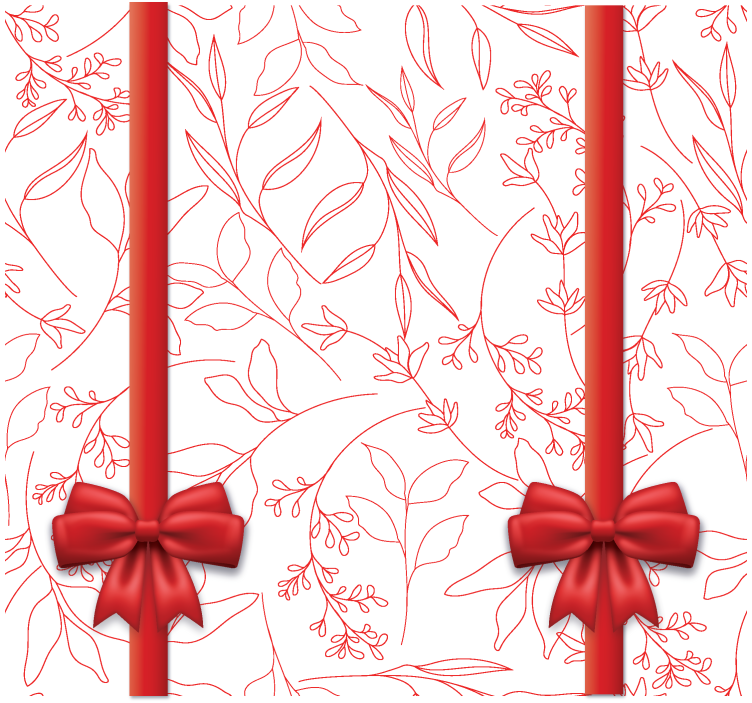 Květinový vzor s kravatami Romantická roleta - TenStickers