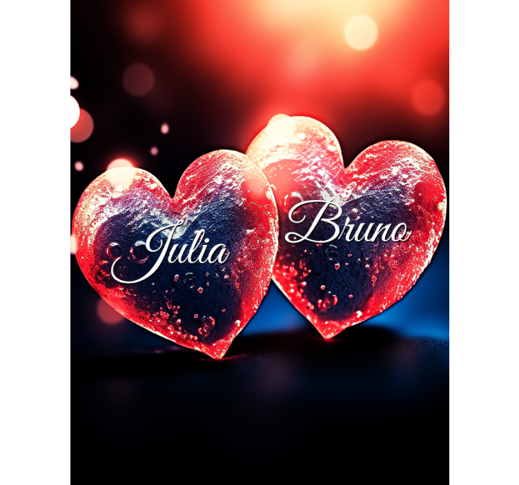 Srdce se jménem Osobní roleta - TenStickers