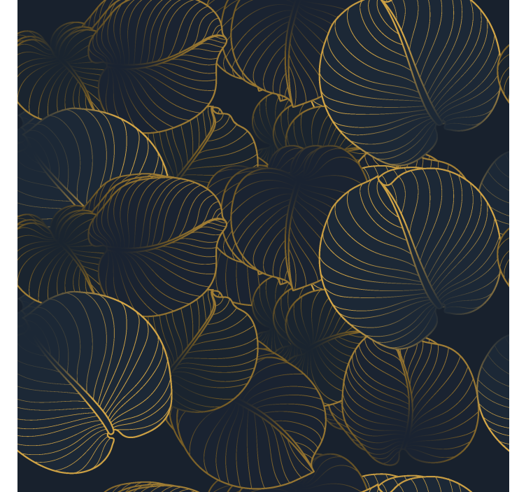 Velké listy vzor Elegantní roleta - TenStickers