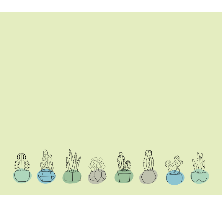 Zelený brčál Roleta kaktus - TenStickers