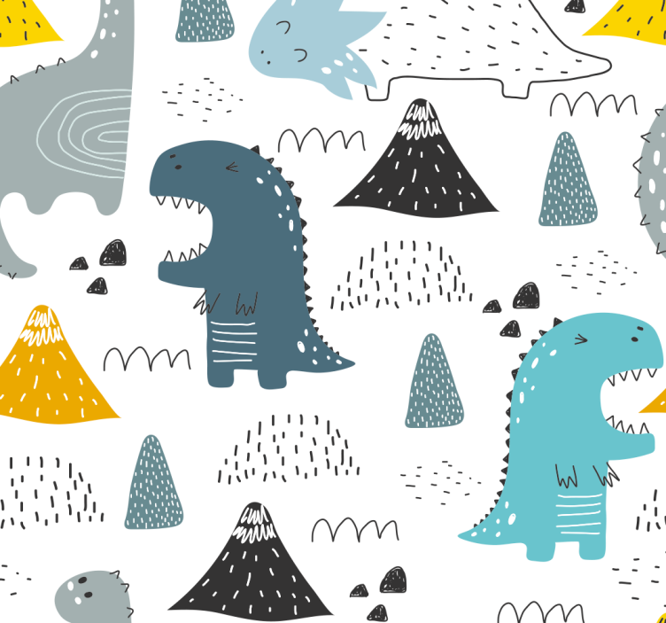 Skandinávský vzor Roleta dinosaurus - TenStickers
