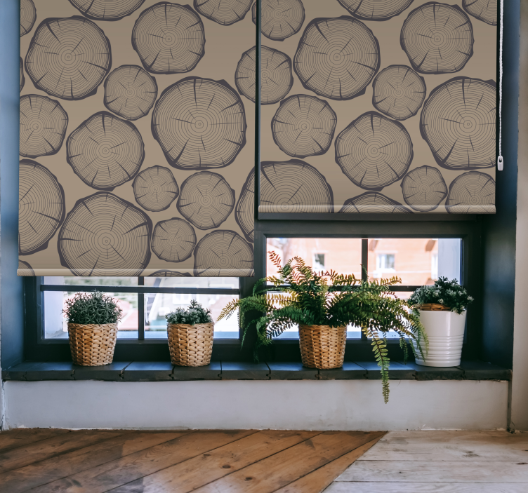 Kmen stromu rustikální roleta - TenStickers