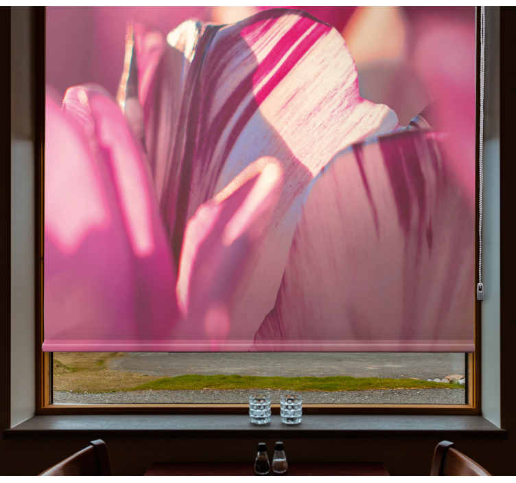 Abstraktní květinová esence Plochá barevná roleta - TenStickers