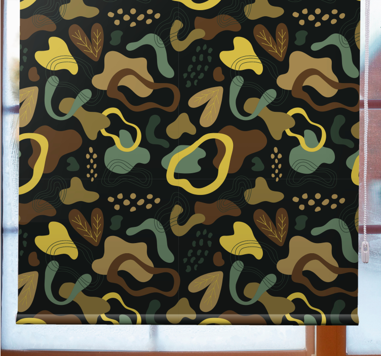 Abstraktní tvary listů Roleta textura a vzor - TenStickers