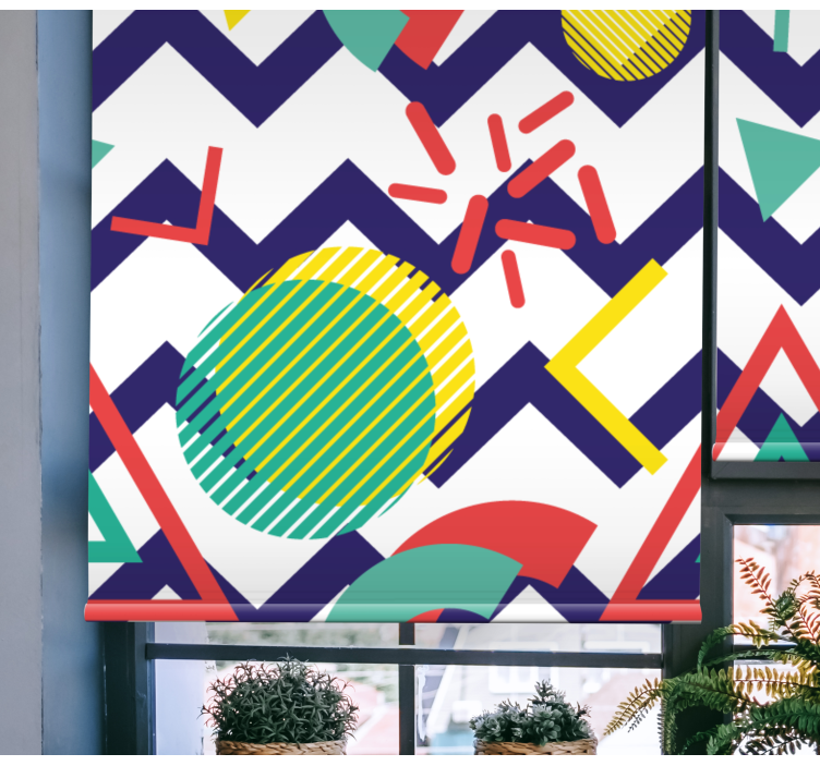 Abstraktní zábavné postavy Moderní roleta - TenStickers