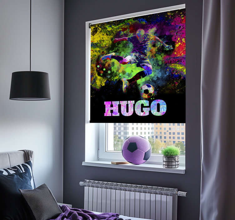 Barevný design Fotbalová roleta - TenStickers
