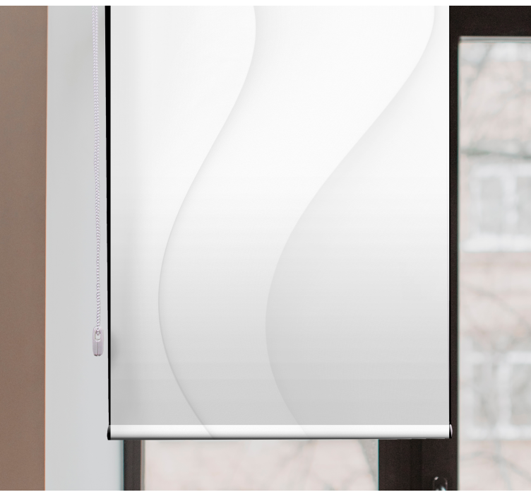 Bílá moderní tvaryroleta ložnice - TenStickers