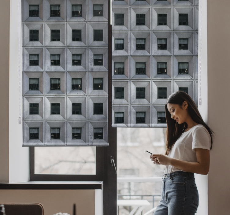 Brutalistická architektura šedároleta - TenStickers