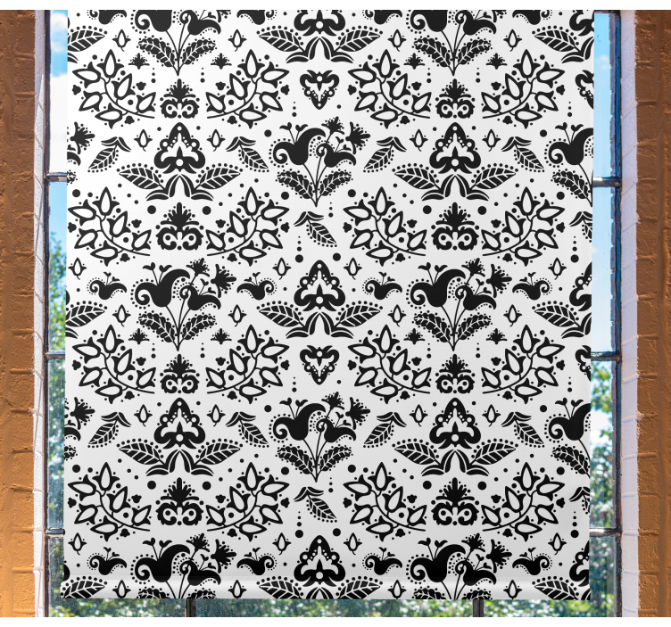 Elegantní květinové prvky Květinová roleta - TenStickers