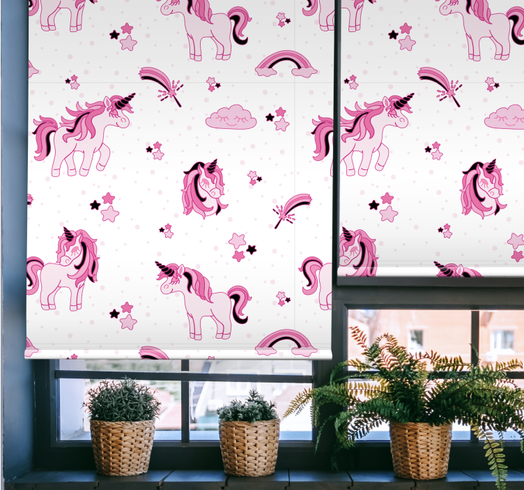Fantasy potisk jednorožce Roleta děti - TenStickers