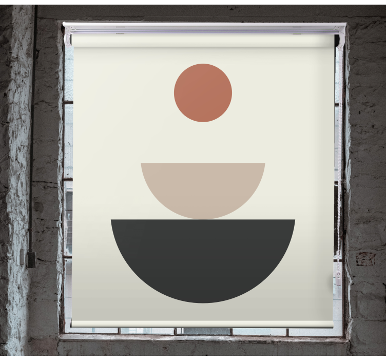 Fontána abstraktní geometrické uměníroleta obraz - TenStickers