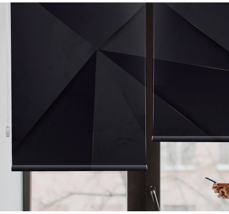 Geometrické černé motivy Roleta textura a vzor - TenStickers