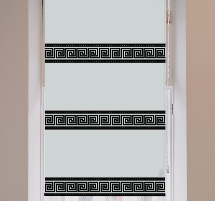 Geometrické černé vzory Elegantní roleta - TenStickers