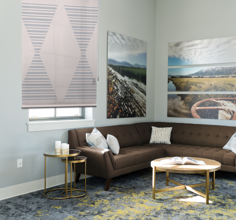 Elegantní pruhovaný vzor Moderní roleta - TenStickers