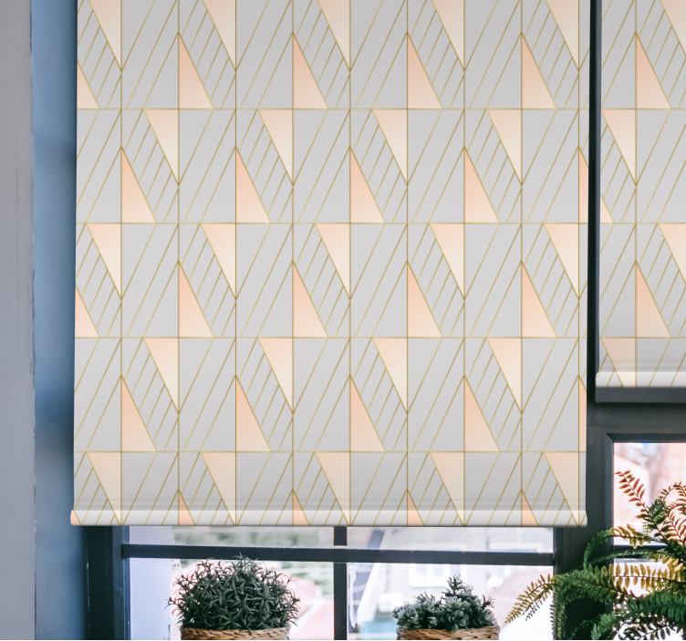 Gometrické vzorované linie Moderní roleta - TenStickers