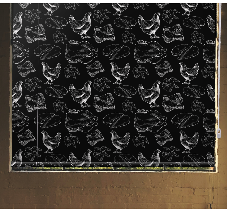 Kuřata a maso Originální roleta - TenStickers