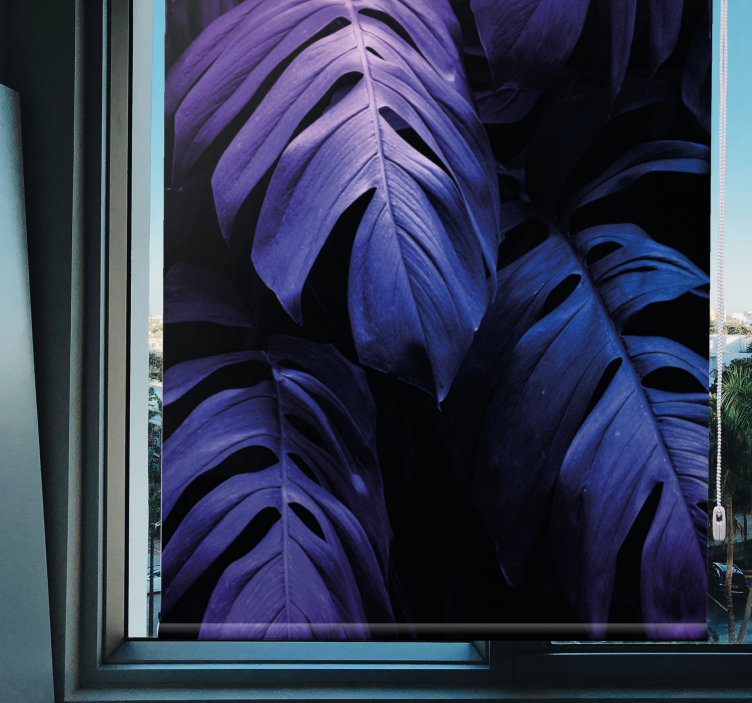 Listí monstera deliciosa Roleta Květiny a rostliny - TenStickers