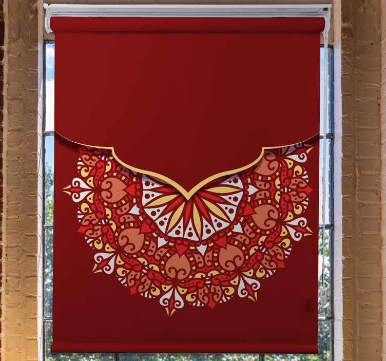 Luxusní barevná mandala obývací pokojroleta - TenStickers