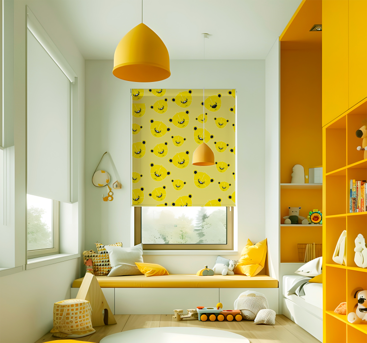 Nese vzor Žlutá roleta - TenStickers