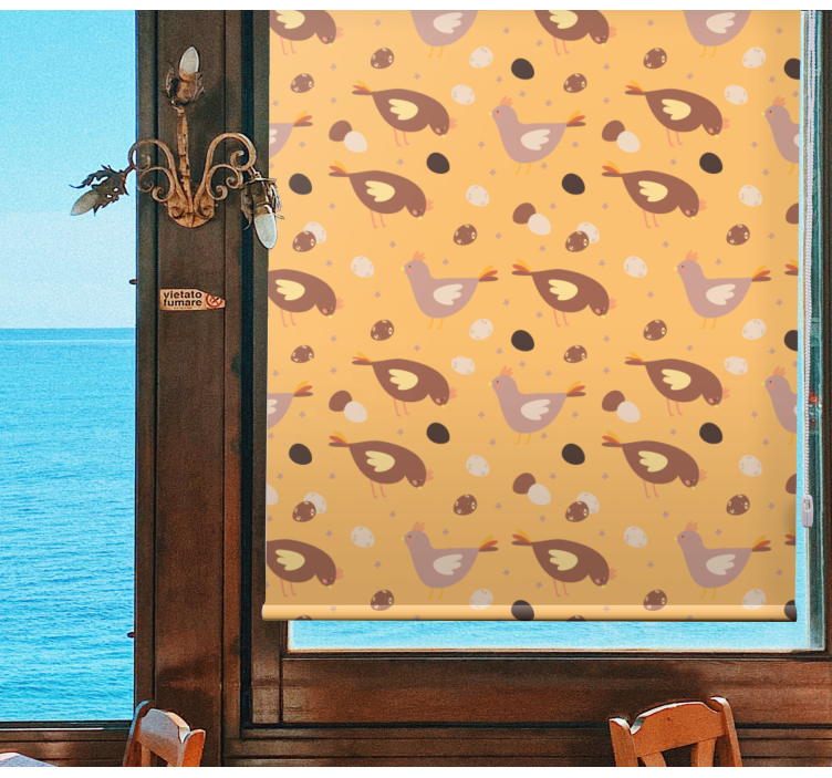 Oranžové kuřátko vzor různé zvířecíroleta - TenStickers