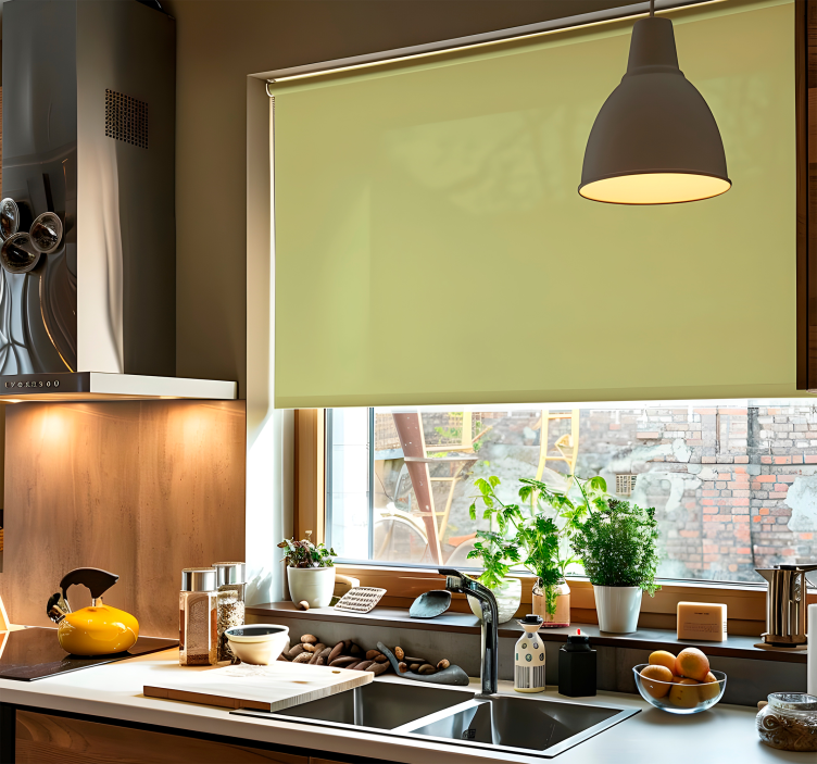 Ploché olivové odstíny Zelená roleta - TenStickers