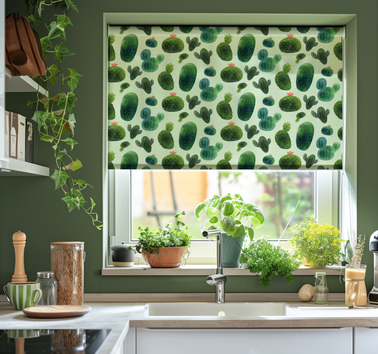 Pouštní vzor Roleta kaktus - TenStickers