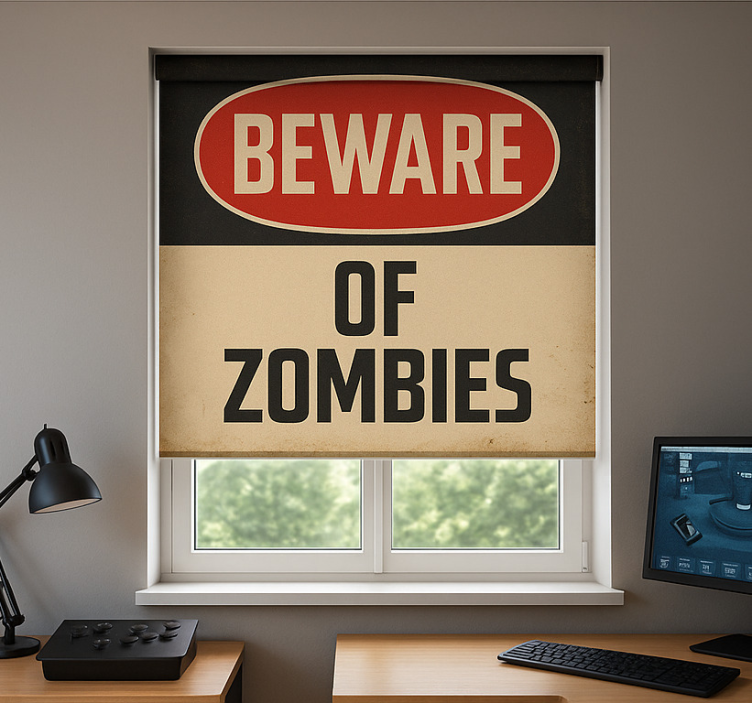 Pozor na zombie Roleta Geek - TenStickers