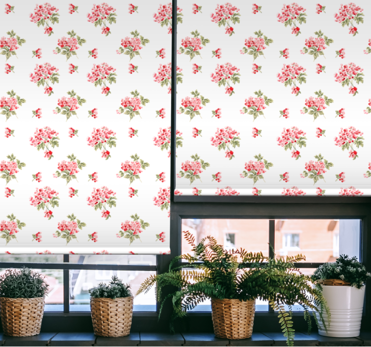 Elegantní vintage aranžmá Roleta do obývacího pokoje - TenStickers