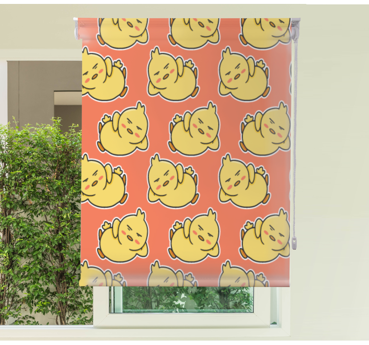 žlutá kuřátka znaky zvířecí roleta - TenStickers