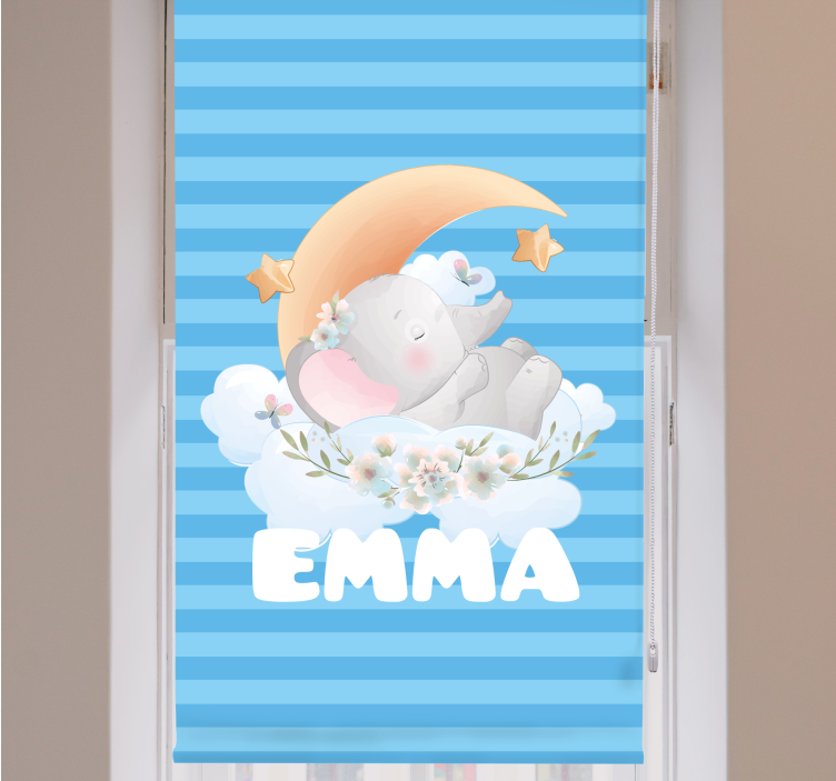 Roztomilý slon se jménem školkaroleta - TenStickers